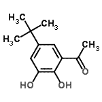 CAS#: 84296-64-0， 1-[2,3-Dihydroxy-5-(2-methyl-2-propanyl)phenyl]ethanone