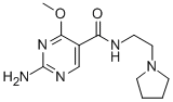 CAS 登录号：84332-08-1， 2-氨基-4-甲氧基-N-(2-(1-吡咯烷基)乙基)-5-嘧啶甲酰胺