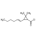 CAS#: 84386-00-5， 3-[(1E)-1-Hexen-1-yl]-2,2-dimethylcyclopropanecarbonyl chloride