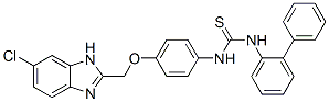 CAS#: 84494-46-2， 3-[4-[(5-Chloro-3H-Benzoimidazol-2-Yl)Methoxy]Phenyl]-1-(2-Phenylphenyl)Thiourea