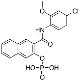 CAS 登录号：84522-16-7， N-(4-氯-2-甲氧基苯基)-3-(膦酰氧基)萘-2-甲酰胺