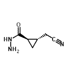 CAS#: 84673-50-7， (1R,2S)-2-(Cyanomethyl)cyclopropanecarbohydrazide