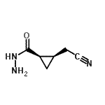 CAS#: 84673-58-5， (1R,2R)-2-(Cyanomethyl)cyclopropanecarbohydrazide