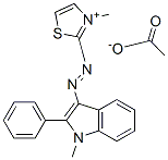CAS#: 84787-87-1， 3-Methyl-2-[(1-Methyl-2-Phenyl-1H-Indol-3-Yl)Azo]Thiazolium Acetate