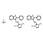 CAS#: 84787-88-2， Bis{1,4-dimethyl-5-[(E)-(2-phenyl-1H-indol-3-yl)diazenyl]-1H-1,2,4-triazol-4-ium} sulfate