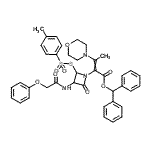 CAS#: 84803-54-3， Diphenylmethyl 2-(2-{[(4-methylphenyl)sulfonyl]sulfanyl}-4-oxo-3-[(phenoxyacetyl)amino]-1-azetidinyl)-3-(4-morpholinyl)-2-butenoate