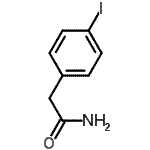 结构式 CAS# 84863-81-0, 2-(4-碘苯基)乙酰胺