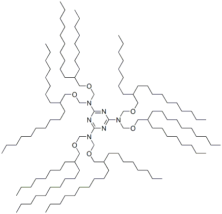 CAS 登录号：84962-46-9， N,N,N',N',N'',N''-六[[(2-辛基十二烷基)氧基]甲基]-1,3,5-三嗪-2,4,6-三胺