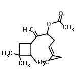 CAS#: 84963-21-3， (5Z)-6,10,10-Trimethyl-2-methylenebicyclo[7.2.0]undec-5-en-3-yl acetate