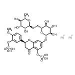 CAS#: 85006-16-2， (2S)-7-[[6-O-(6-deoxy-alpha-L-mannopyranosyl)-beta-D-glucopyranosyl]oxy]-2,3-dihydro-2-[4-methoxy-3-(phosphonooxy)phenyl]-5-(phosphonooxy)-4H-1-Benzopyran-4-one sodium salt (1:2)