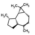 CAS 登录号：85048-01-7， (1aR,4aS,7S,7aS,7bS)-1,1,4,7-四甲基-1a,2,4a,5,6,7,7a,7b-八氢-1H-环丙并[e]薁