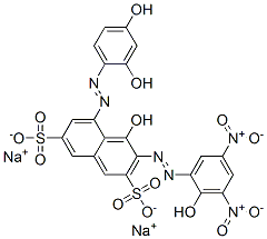 CAS#: 85136-42-1， Disodium 5-[(2,4-Dihydroxyphenyl)Azo]-4-Hydroxy-3-[(2-Hydroxy-3,5-Dinitrophenyl)Azo]Naphthalene-2,7-Disulphonate