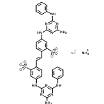 CAS#: 85169-38-6， Ammonium sodium 2,2'-[(E)-1,2-ethenediyl]bis{5-[(4-amino-6-anilino-1,3,5-triazin-2-yl)amino]benzenesulfonate} (1:1:1)