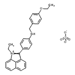 CAS 登录号：85187-80-0， 2-[4-[(4-乙氧基苯基)甲基氨基]苯基]-1-乙基苯并[Cd]吲哚鎓硫酸氢盐