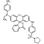 CAS#: 85223-12-7， 6'-[Ethyl(4-methylphenyl)amino]-2'-{[4-(1-pyrrolidinylsulfonyl)phenyl]amino}-3H-spiro[2-benzofuran-1,9'-xanthen]-3-one