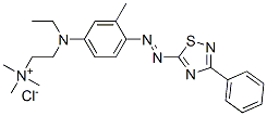 CAS 登录号：85283-77-8， [2-[乙基[3-甲基-4-[(3-苯基-1,2,4-噻二唑-5-基)偶氮]苯基]氨基]乙基]三甲基氯化铵