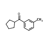 结构式 CAS# 85359-50-8, 环戊基(3-甲基苯基)甲酮