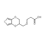 CAS 登录号：853799-71-0， 3-(2,3-二氢噻吩并[3,4-b][1,4]二恶英-2-基甲氧基)丙酸