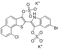CAS#: 85391-39-5， 5-Bromo-2-[9-Chloro-3-(Sulfooxy)Naphtho[1,2-b]Thien-2-Yl]-1H-Indol-3-Ol 3-(Hydrogensulfate) Potassium Salt (1:2)