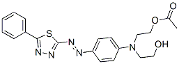 CAS#: 85392-19-4， [2-[(2-Hydroxyethyl)[4-[(5-Phenyl-1,3,4-Thiadiazol-2-Yl)Azo]Phenyl]Amino]Ethyl] Acetate
