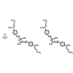CAS#: 85392-69-4， Bis[3,5-bis({4-[(2-methoxyethyl)(methyl)amino]phenyl}diazenyl)-1,4-dimethyl-4,5-dihydro-1H-1,2,4-triazol-1-ium] tetrachlorozincate(2-)