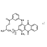 CAS#: 85455-37-4， Sodium 1-amino-4-{[3-(isobutoxycarbonyl)phenyl]amino}-9,10-dioxo-9,10-dihydro-2-anthracenesulfonate