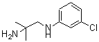 结构式 CAS# 854650-27-4, N<sup>1</sup>-(3-氯苯基)-2-甲基-1,2-丙烷二胺