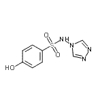 CAS 登录号：855426-27-6， 4-羟基-N-(4H-1,2,4-三唑-4-基)苯磺酰胺