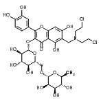 CAS 登录号：85625-48-5， 6-{[二(2-氯乙基)氨基]甲基}-2-(3,4-二羟基苯基)-5,7-二羟基-4-氧代-4H-苯并吡喃-3-基6-O-(6-脱氧-alpha-L-甘露糖基)-beta-D-吡喃葡萄糖苷