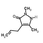 CAS#: 856847-41-1， 4-Allyl-2,5-dimethyl-1,2-dihydro-3H-pyrazol-3-one