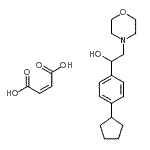 CAS#: 85690-02-4， 1-(4-Cyclopentylphenyl)-2-(4-morpholinyl)ethanol (2Z)-2-butenedioate (1:1)