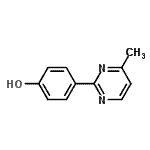 CAS 登录号：856906-00-8， 4-(4-甲基-2-嘧啶基)苯酚