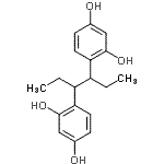 CAS#: 85720-47-4， 4,4'-(3,4-Hexanediyl)di(1,3-benzenediol)
