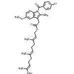 CAS#: 85801-02-1， (2E,6E)-3,7,11-Trimethyl-2,6,10-dodecatrien-1-yl [1-(4-chlorobenzoyl)-5-methoxy-2-methyl-1H-indol-3-yl]acetate