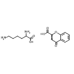 CAS#: 85828-80-4， 4-Oxo-4H-chromene-2-carboxylic acid - lysine (1:1)