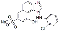 CAS 登录号：85895-87-0， 1-[(2-氯苯基)氨基]-9-羟基-2-甲基-1H-萘并[1,2-d]咪唑-7-磺酸钠盐(1:1)