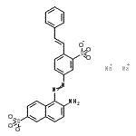 CAS#: 85895-95-0， Disodium 6-amino-5-({4-[(E)-2-phenylvinyl]-3-sulfonatophenyl}diazenyl)-2-naphthalenesulfonate