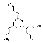 CAS#: 85896-25-9， 2,2'-{[4,6-Bis(allyloxy)-1,3,5-triazin-2-yl]imino}diethanol