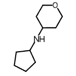 结构式 CAS# 859521-03-2, N-环戊基四氢-2H-吡喃-4-胺