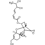 CAS#: 86004-56-0， (4alpha,6beta)-16-Hydroxy-12,13-epoxytrichothec-9-en-4-yl (2Z,4E,7S)-6,7-dihydroxy-2,4-octadienoate