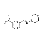 结构式 CAS# 861095-37-6, 4-[(E)-(3-硝基苯基)偶氮]吗啉