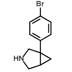 CAS 登录号：86215-40-9， 1-(4-溴苯基)-3-氮杂双环[3.1.0]己烷