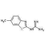 结构式 CAS# 86328-44-1, 1-(6-甲基-1,3-苯并噻唑-2-基)胍