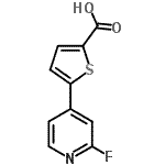 CAS 登录号：863409-08-9， 5-(2-氟-4-吡啶基)-2-噻吩羧酸