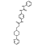 CAS#: 86523-77-5， N-{4-[(Phenylcarbamoyl)amino]phenyl}-3-[4-(2-pyridinyl)-1-piperazinyl]propanamide