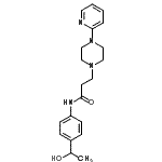 CAS 登录号：86523-83-3， N-[4-(1-羟基乙基)苯基]-3-[4-(2-吡啶基)-1-哌嗪基]丙酰胺