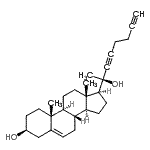 CAS#: 86532-89-0， (3S,8S,9S,10R,13S,14S,17S)-17-[(2R)-2-Hydroxy-3,7-octadiyn-2-yl]-10,13-dimethyl-2,3,4,7,8,9,10,11,12,13,14,15,16,17-tetradecahydro-1H-cyclopenta[a]phenanthren-3-ol