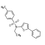 CAS 登录号：865486-73-3， N-乙基-4-甲基-N-(5-苯基-2-呋喃基)苯磺酰胺