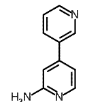 结构式 CAS# 865604-20-2, 3,4'-联吡啶-2'-胺