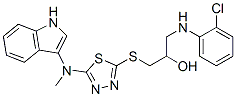 CAS#: 86717-05-7， 1-[(2-Chlorophenyl)Amino]-3-[[5-[(1H-Indol-3-Ylmethyl)Amino]-1,3,4-Thiadiazol-2-Yl]Thio]-2-Propanol